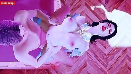 Animated Tease With A Juicy Booty - 3d Hentai Animation With Anime Hentai, Car Toon And Hentai 3d