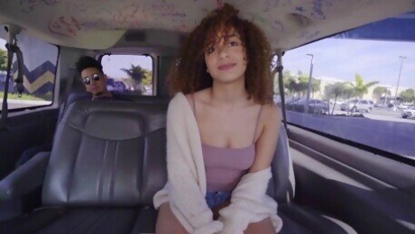 18yo Teen Mariah Banks Looking Super Cute, Riding Dick Like Champ In A Dank Van