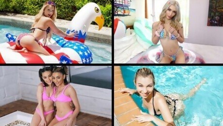 Bikinis and Cute Butts Compilation feat. Vanessa Moon, Alice Marie, Emma Rosie & Riley Star